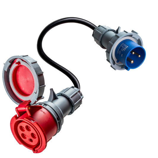 32A 5-napainen CEE 32A 3-napainen komento Adapteri