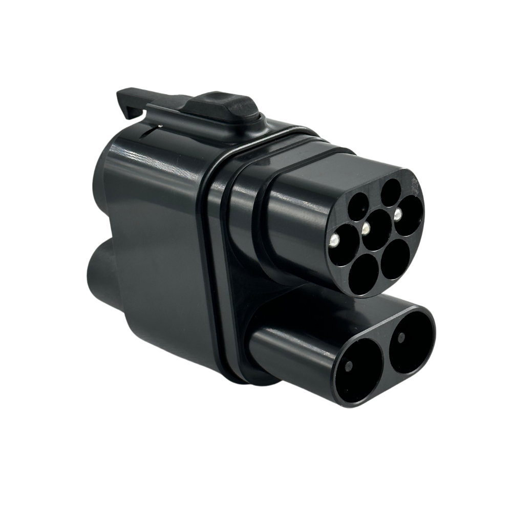 Sähköauton laturiadapteri CCS2 -> CCS1