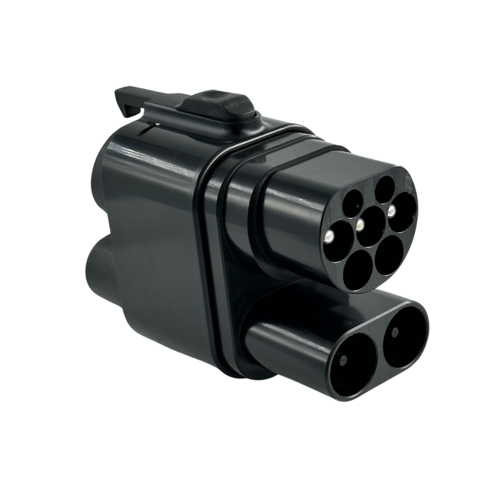 Sähköauton laturiadapteri CCS2 -> CCS1