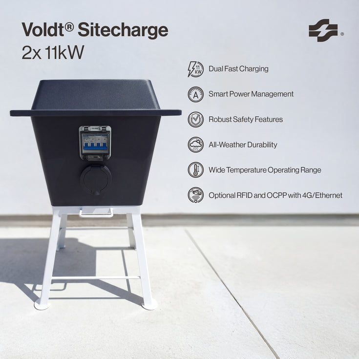 Voldt® Sitecharge | Tyyppi 2 | 2×11 kW