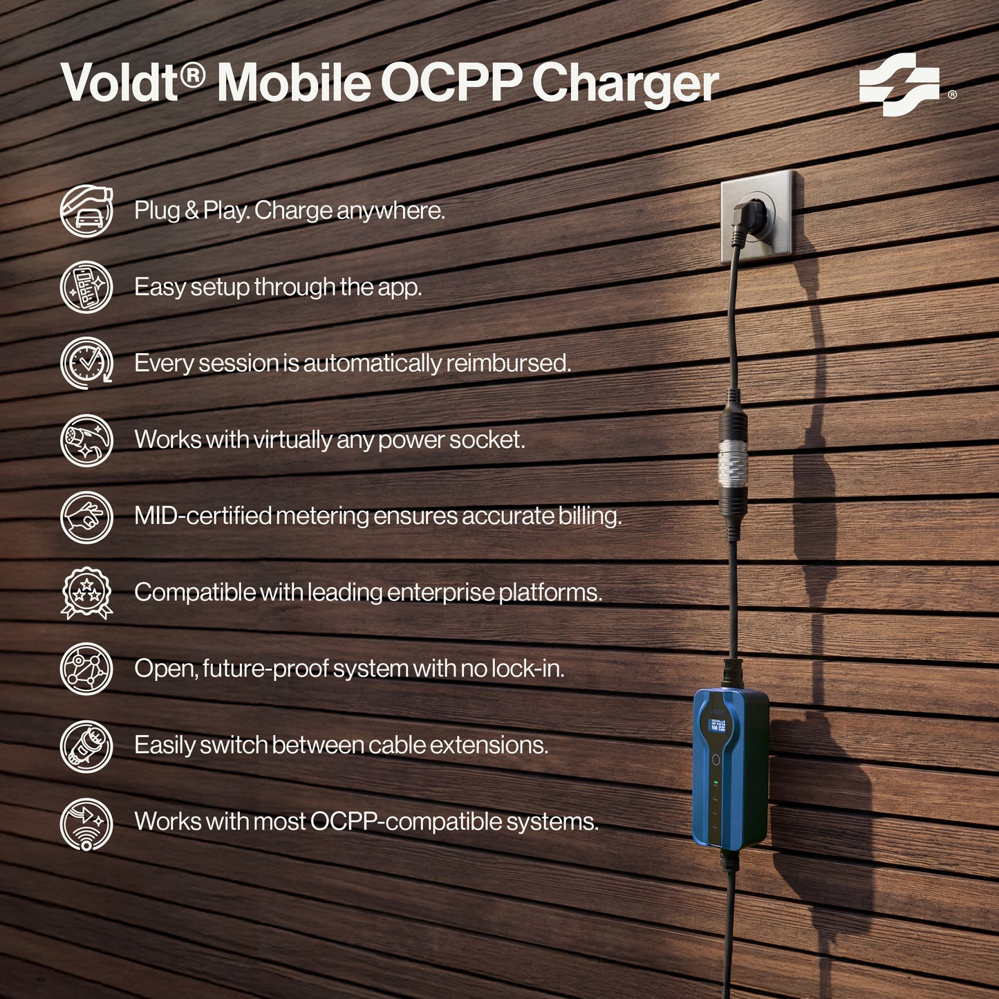 Voldt® Mobiili OCPP-laturi