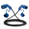 Voldt® Type 2 to Type 2 EV charging cable 16A single phase with coiled black lead